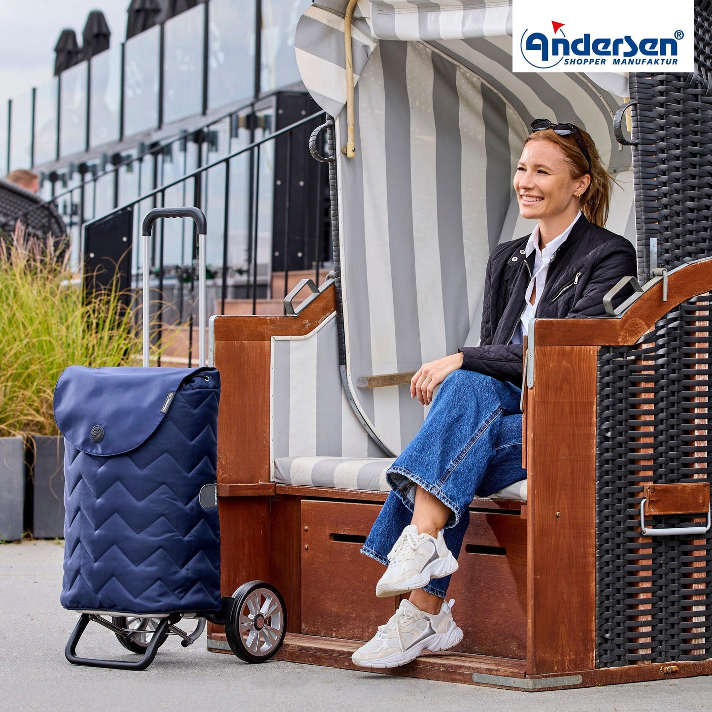 Andersen-Alu Star Shopper Hilma - Blau-shopping-trolley.ch