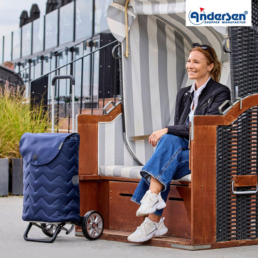 Andersen-Alu Star Shopper Hilma - Blau-shopping-trolley.ch