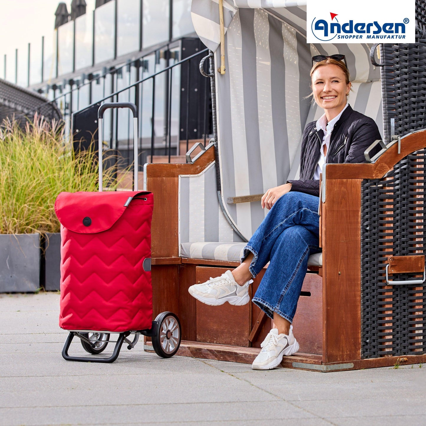 Andersen-Alu Star Shopper Hilma - Rot-shopping-trolley.ch