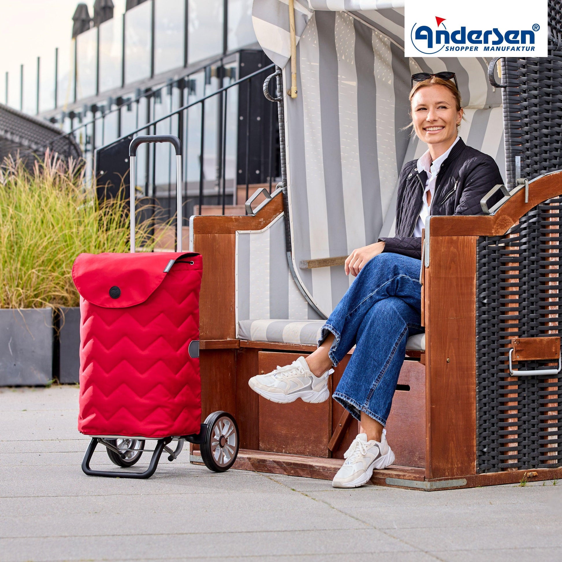 Andersen-Alu Star Shopper Hilma - Rot-shopping-trolley.ch
