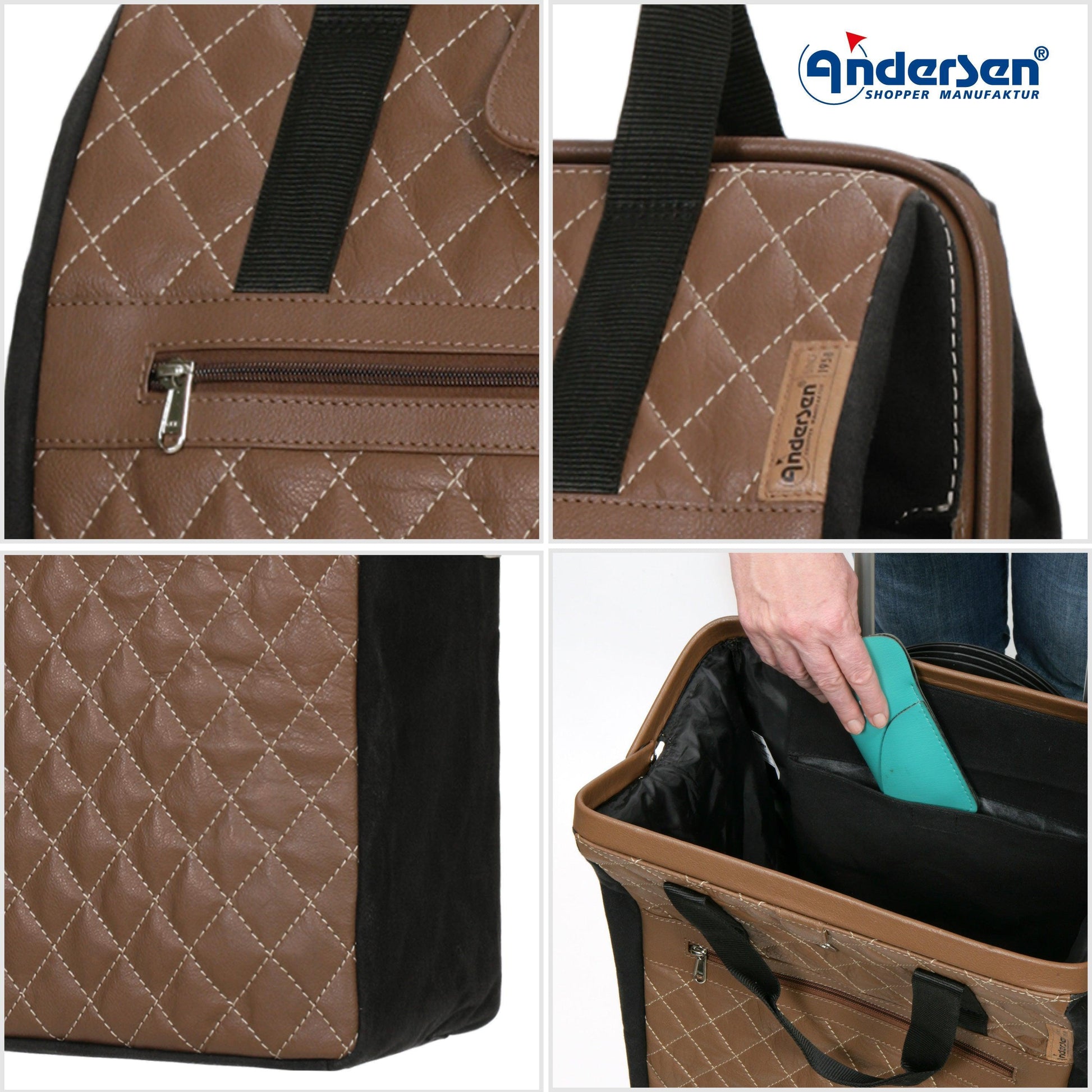Andersen-Alu Star Shopper Inra - braun-shopping-trolley.ch