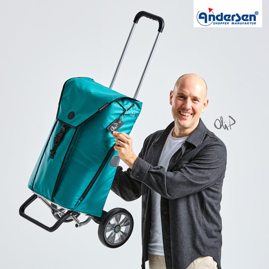 Andersen-Alu Star Shopper Oli.P 3.0 - Petrol-shopping-trolley.ch