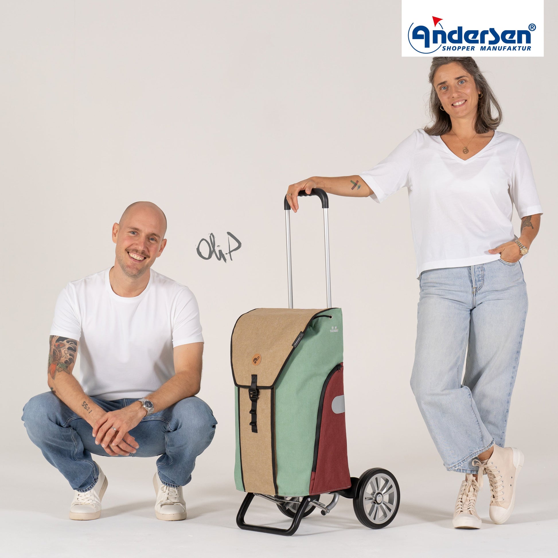 Andersen Shopper Manufaktur-Alu Star Shopper Oli.P 2.0 beige-www.shopping-trolley.ch-bild6