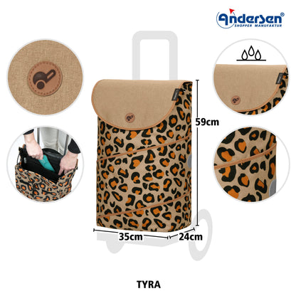 Andersen Shopper Manufaktur-Alu Star Shopper Tyra leo-www.shopping-trolley.ch-bild3