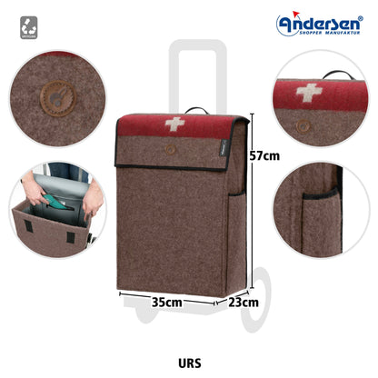 Andersen Shopper Manufaktur-Alu Star Shopper Urs braun-www.shopping-trolley.ch-bild3