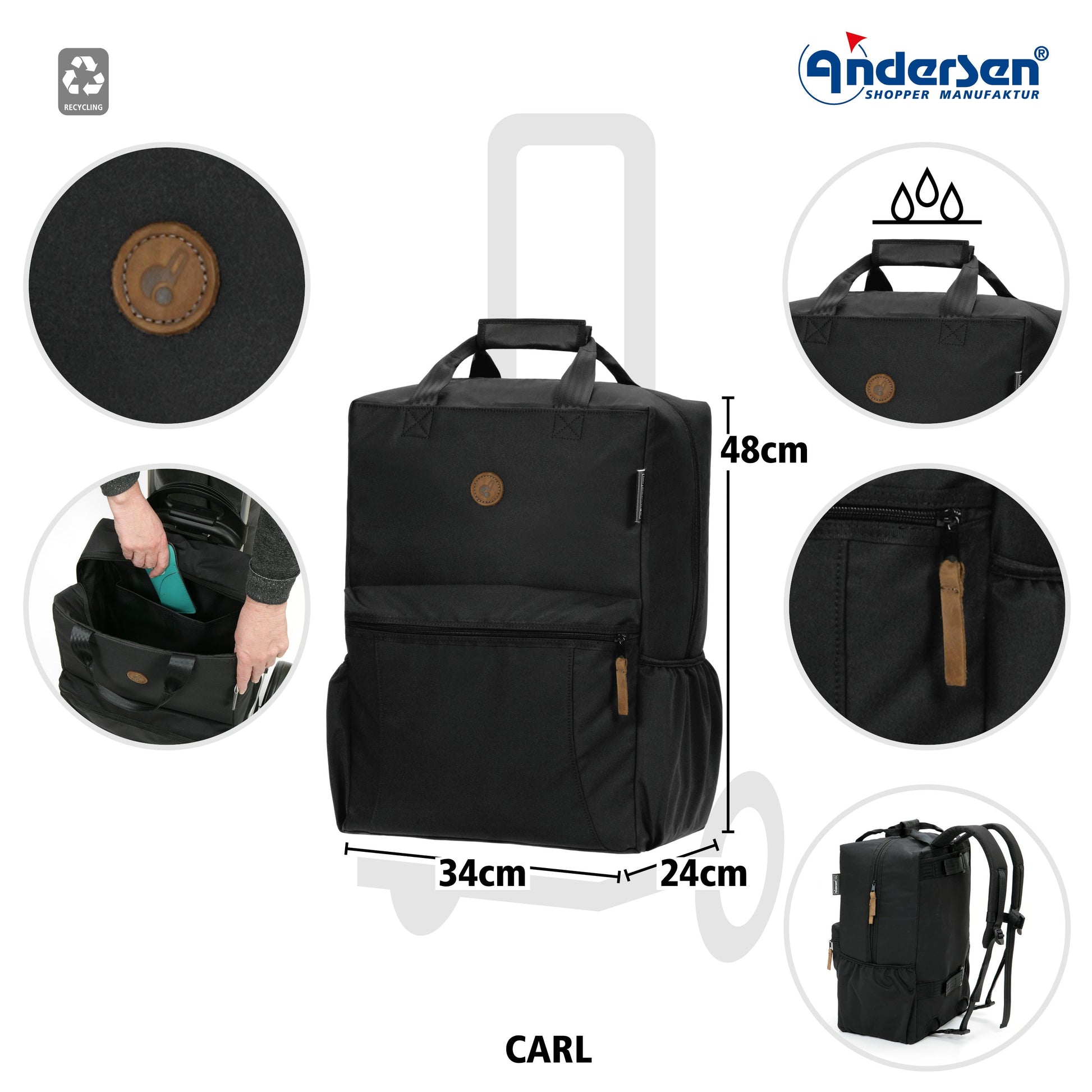 Andersen Shopper Manufaktur-Carl schwarz-www.shopping-trolley.ch-bild2