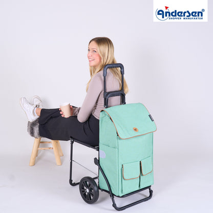 Andersen Shopper Manufaktur-Komfort Shopper Ipek Mo salbei-www.shopping-trolley.ch-bild6