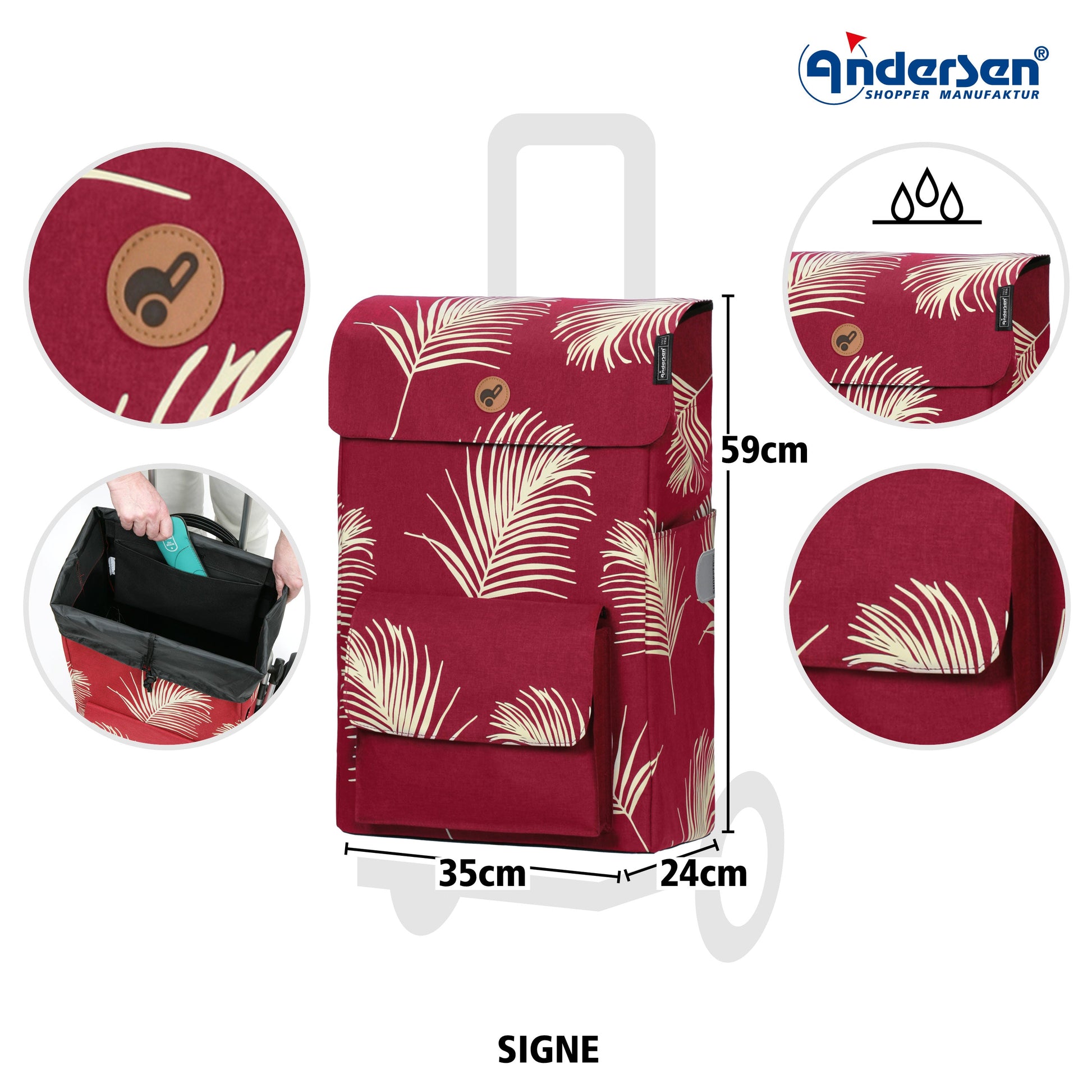 Andersen Shopper Manufaktur-Komfort Shopper Signe rot-www.shopping-trolley.ch-bild3