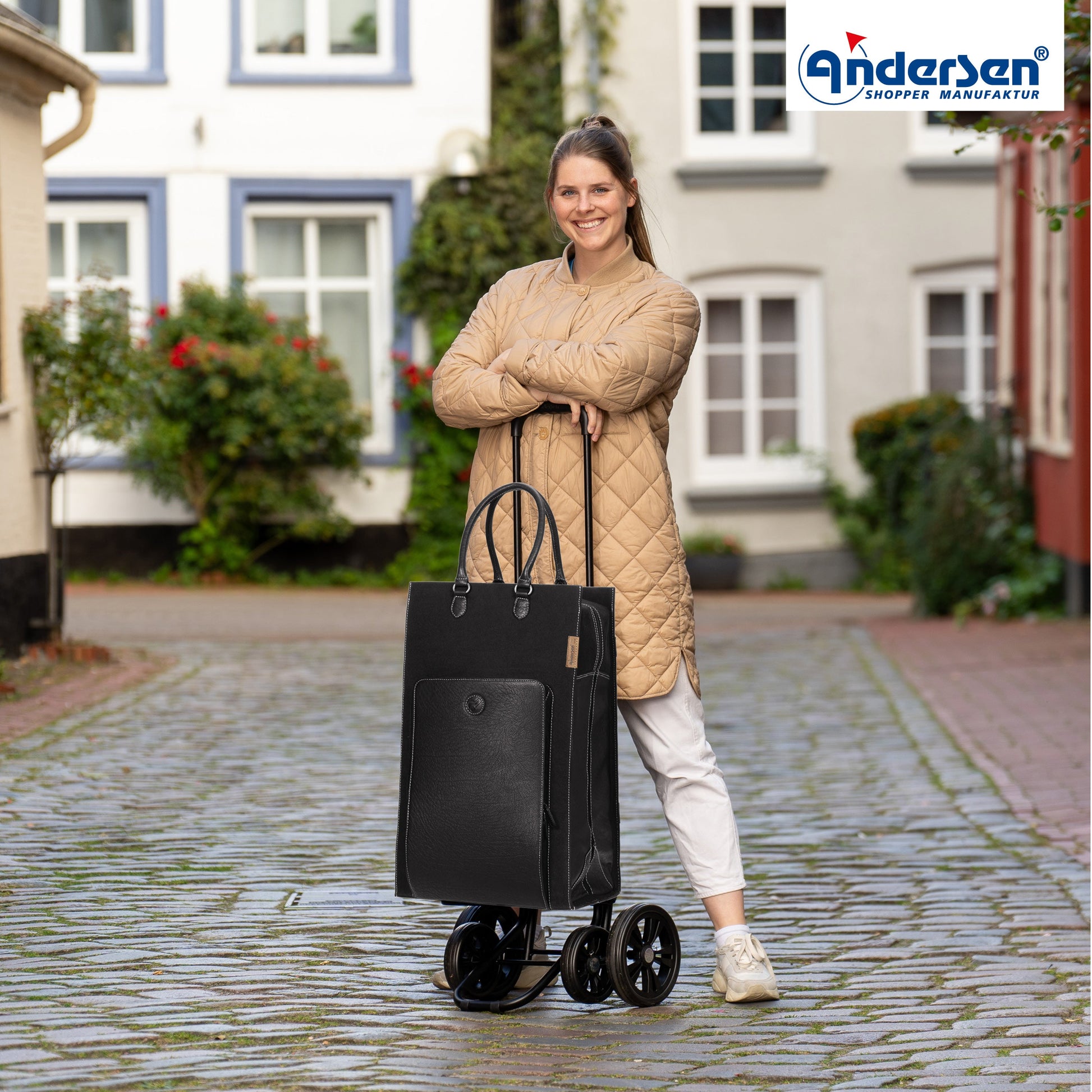 Andersen Shopper Manufaktur-Quattro Shopper Charu schwarz-www.shopping-trolley.ch-bild6