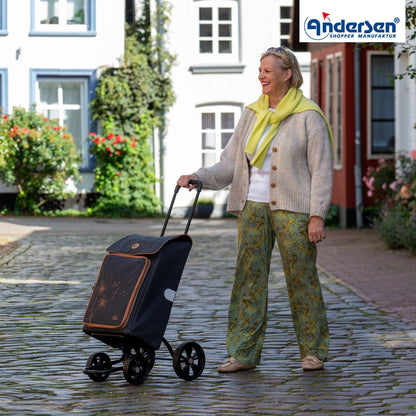 Andersen Shopper Manufaktur-Quattro Shopper Erbo schwarz-www.shopping-trolley.ch-bild6