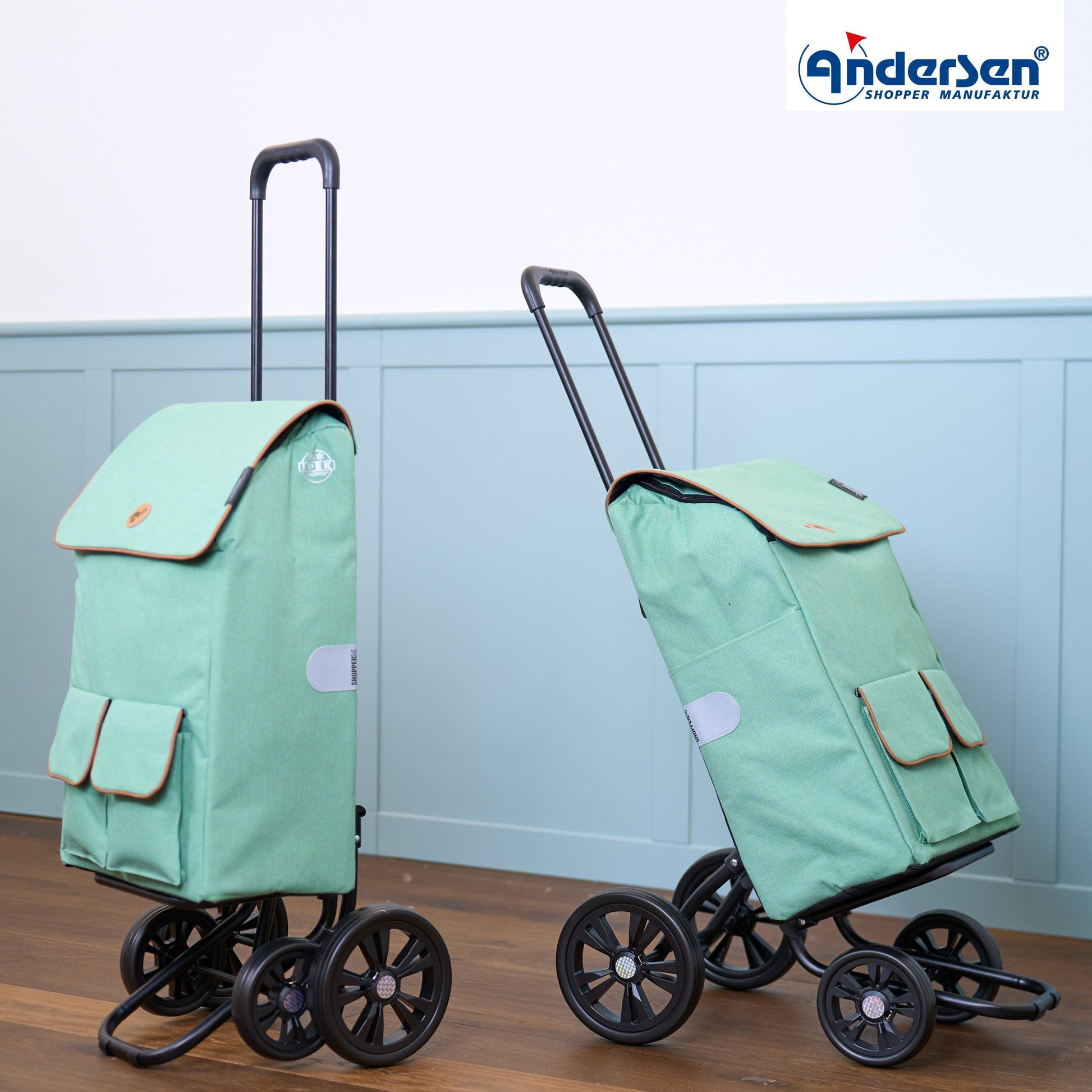 Andersen Shopper Manufaktur-Quattro Shopper Ipek Mo salbei-www.shopping-trolley.ch-bild6