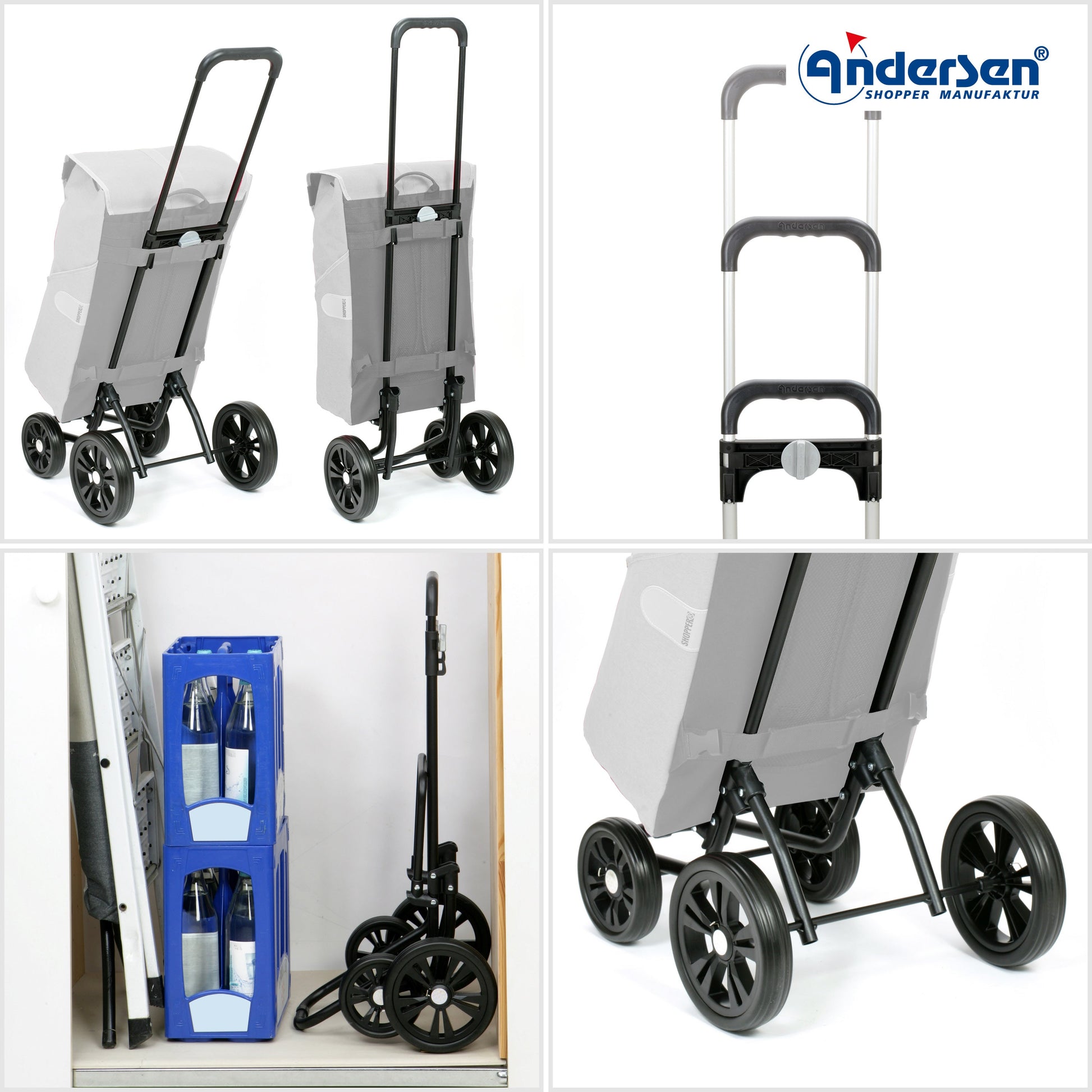Andersen Shopper Manufaktur-Quattro Shopper Senta 2.0 grau-www.shopping-trolley.ch-bild4