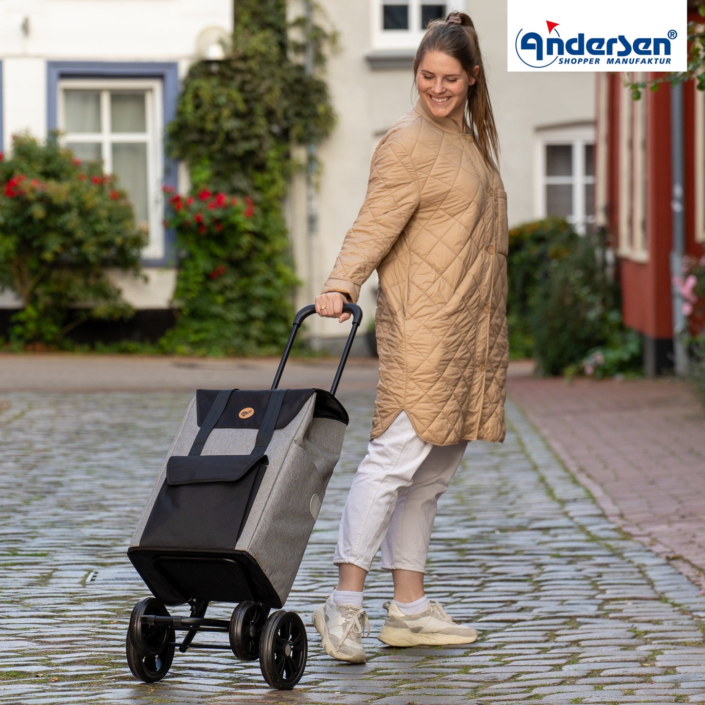 Andersen Shopper Manufaktur-Quattro Shopper Senta 2.0 grau-www.shopping-trolley.ch-bild6