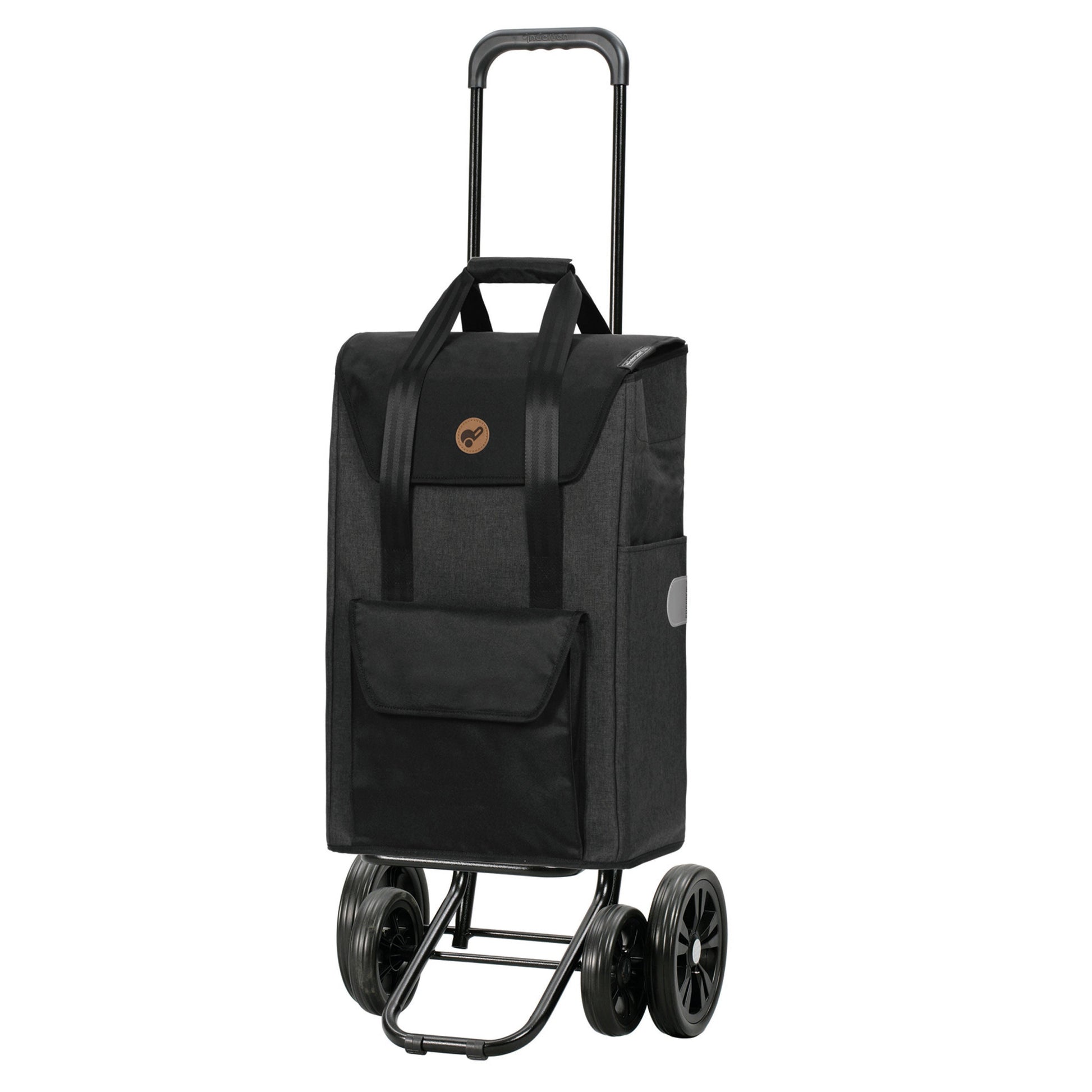 Andersen Shopper Manufaktur-Quattro Shopper Senta 2.0 schwarz-www.shopping-trolley.ch-bild1