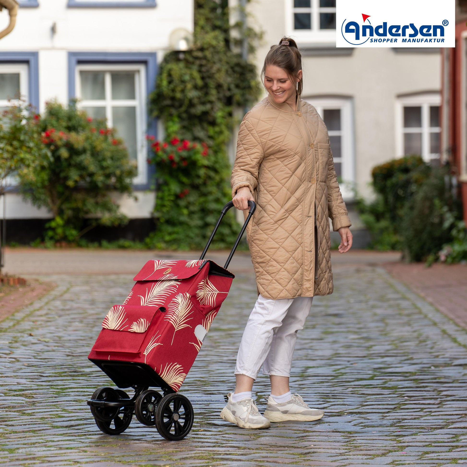 Andersen Shopper Manufaktur-Quattro Shopper Signe rot-www.shopping-trolley.ch-bild6