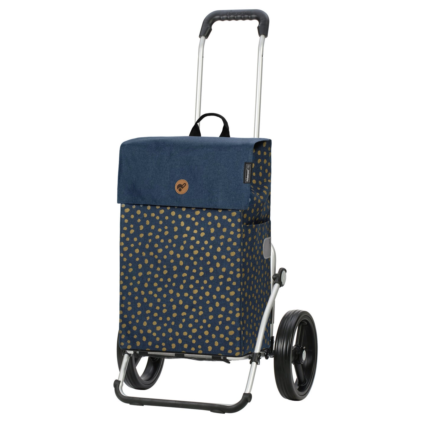 Andersen Shopper Manufaktur-Royal Shopper (Dreispeichenrad 25 cm) Fita blau-www.shopping-trolley.ch-bild1