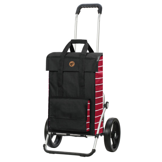 Andersen Shopper Manufaktur-Royal Shopper (Dreispeichenrad 25 cm) Jella rot-www.shopping-trolley.ch-bild1