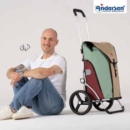 Andersen Shopper Manufaktur-Royal Shopper (Dreispeichenrad 25 cm) Oli.P 2.0 beige-www.shopping-trolley.ch-bild6