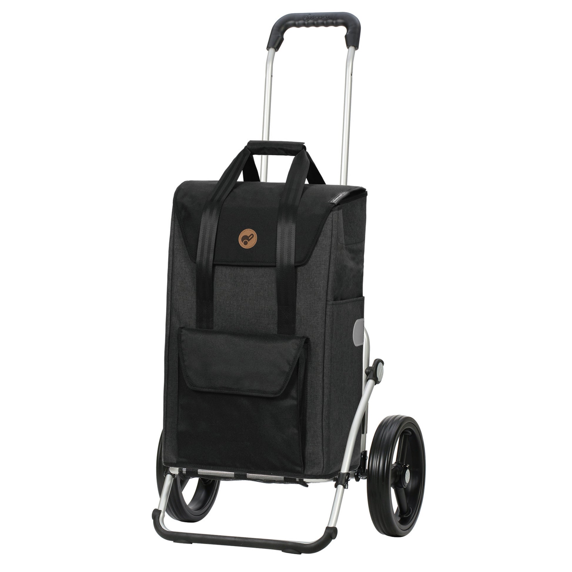 Andersen Shopper Manufaktur-Royal Shopper (Dreispeichenrad 25 cm) Senta 2.0 schwarz-www.shopping-trolley.ch-bild1