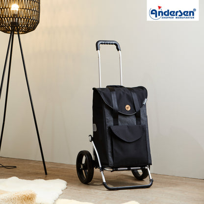 Andersen Shopper Manufaktur-Royal Shopper (Dreispeichenrad 25 cm) Senta 2.0 schwarz-www.shopping-trolley.ch-bild6