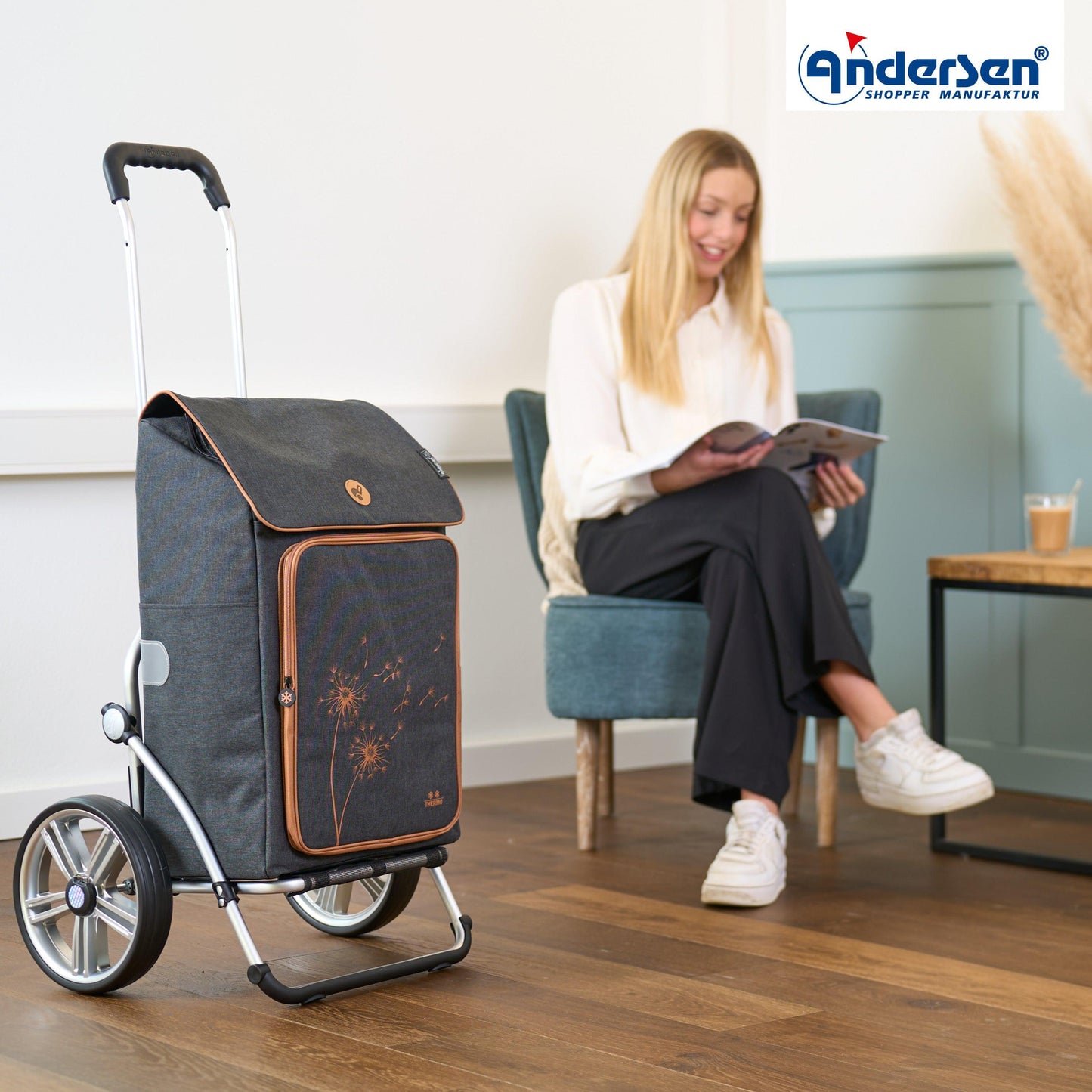 Andersen Shopper Manufaktur-Royal Shopper (Kugellagerrad 25 cm) Erbo schwarz-www.shopping-trolley.ch-bild6