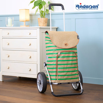 Andersen Shopper Manufaktur-Royal Shopper (Kugellagerrad 25 cm) Eske grün-www.shopping-trolley.ch-bild6