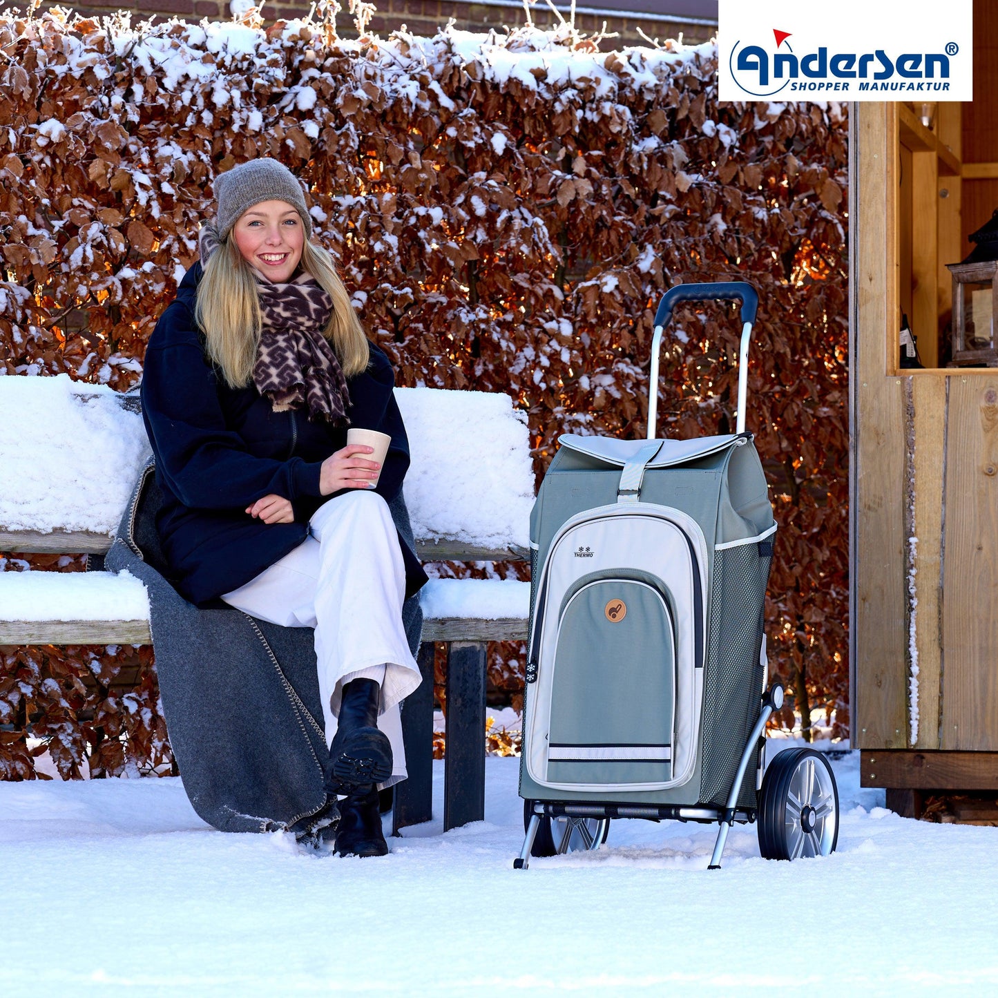 Andersen Shopper Manufaktur-Royal Shopper (Kugellagerrad 25 cm) Hydro 2.1 grau-www.shopping-trolley.ch-bild6