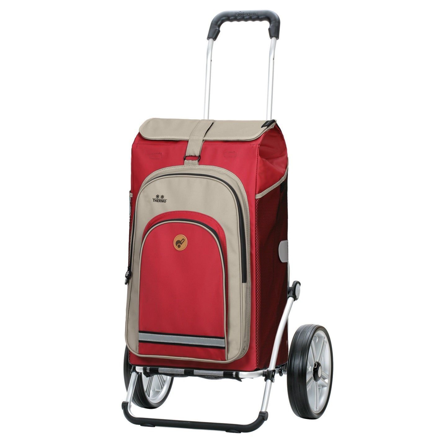 Andersen Shopper Manufaktur-Royal Shopper (Kugellagerrad 25 cm) Hydro 2.1 rot-www.shopping-trolley.ch-bild1