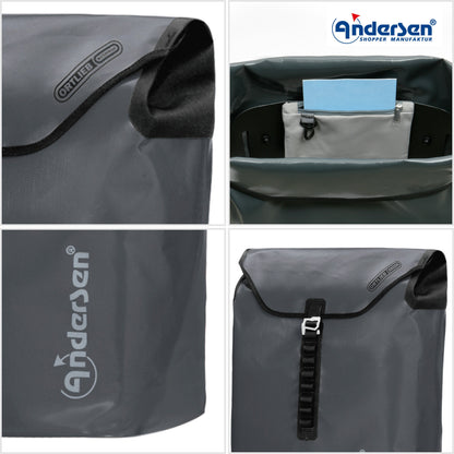 Andersen Shopper Manufaktur-Royal Shopper (Kugellagerrad 25 cm) Ortlieb anthrazit-www.shopping-trolley.ch-bild5