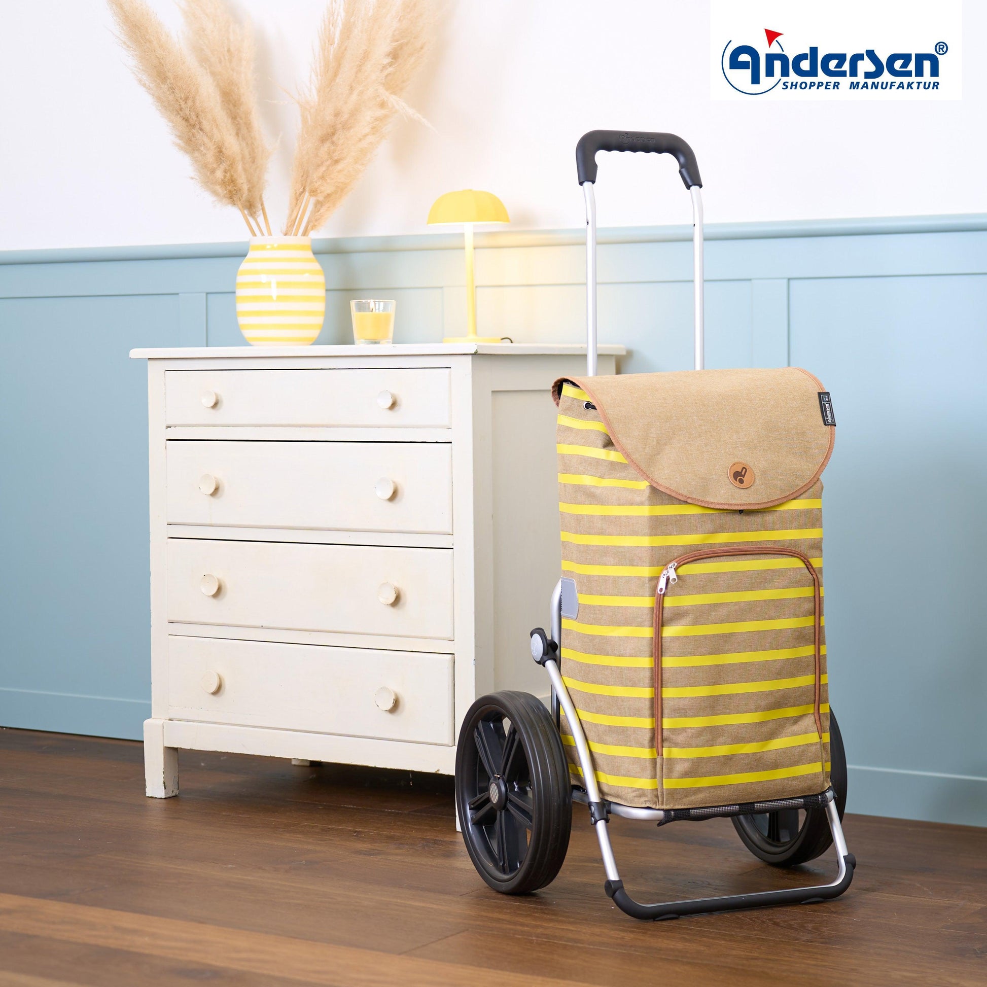 Andersen Shopper Manufaktur-Royal Shopper (Kugellagerrad 29 cm) Eske gelb-www.shopping-trolley.ch-bild6