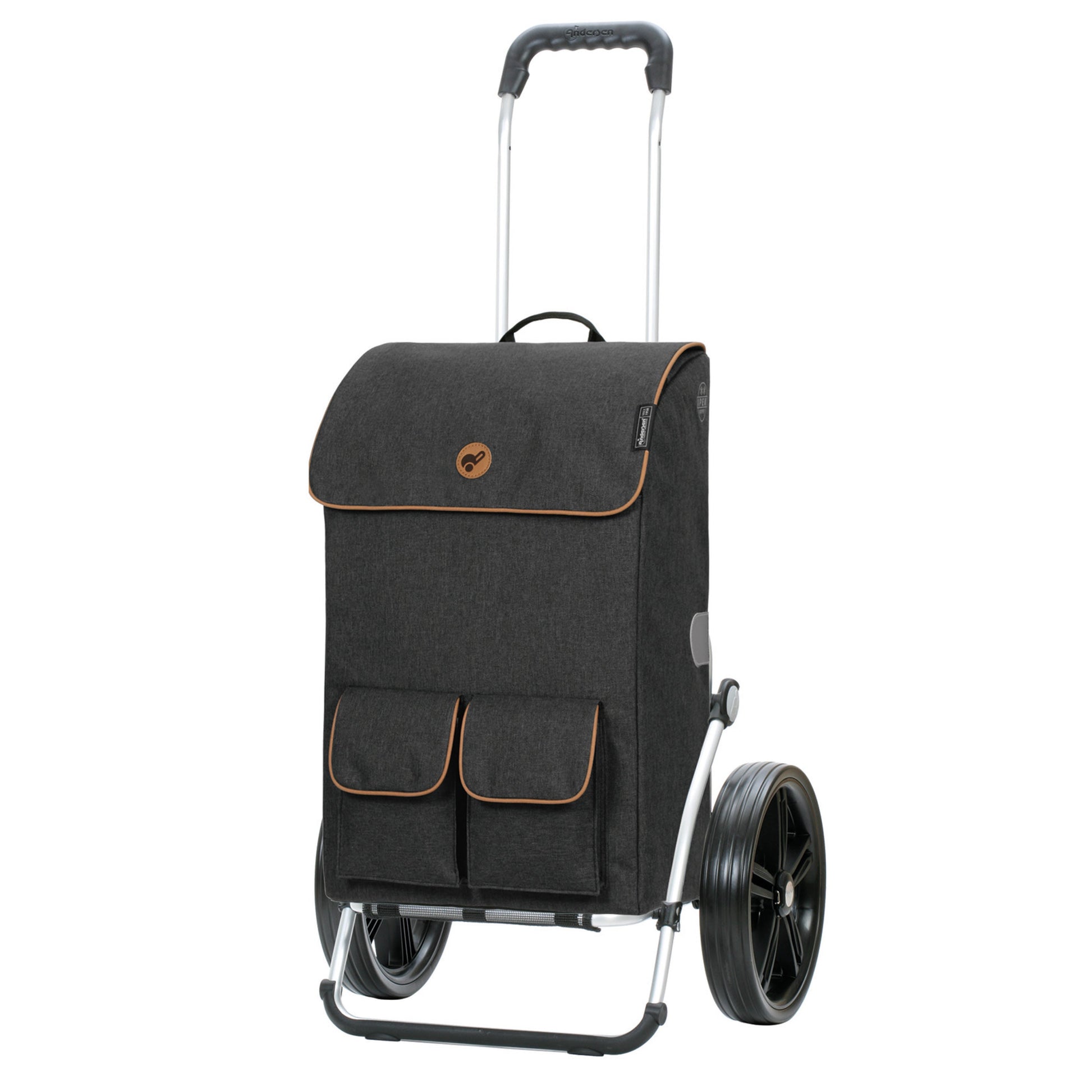 Andersen Shopper Manufaktur-Royal Shopper (Kugellagerrad 29 cm) Ipek Mo schwarz-www.shopping-trolley.ch-bild1