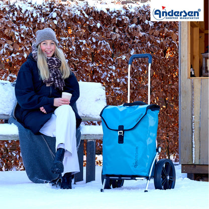 Andersen Shopper Manufaktur-Royal Shopper (Kugellagerrad 29 cm) Ortlieb petrol-www.shopping-trolley.ch-bild6