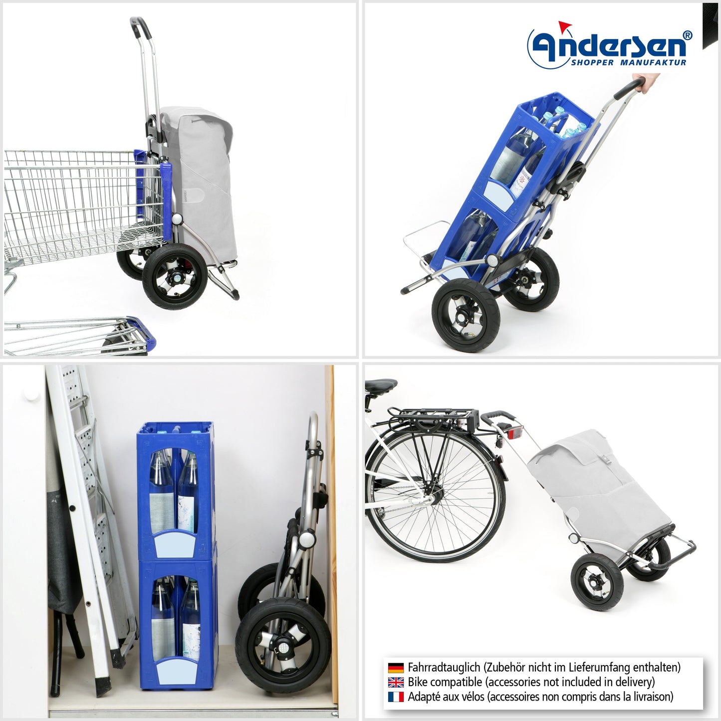 Andersen Shopper Manufaktur-Royal Shopper (Luft-Kugellagerrad 25 cm) Famke blau-www.shopping-trolley.ch-bild4