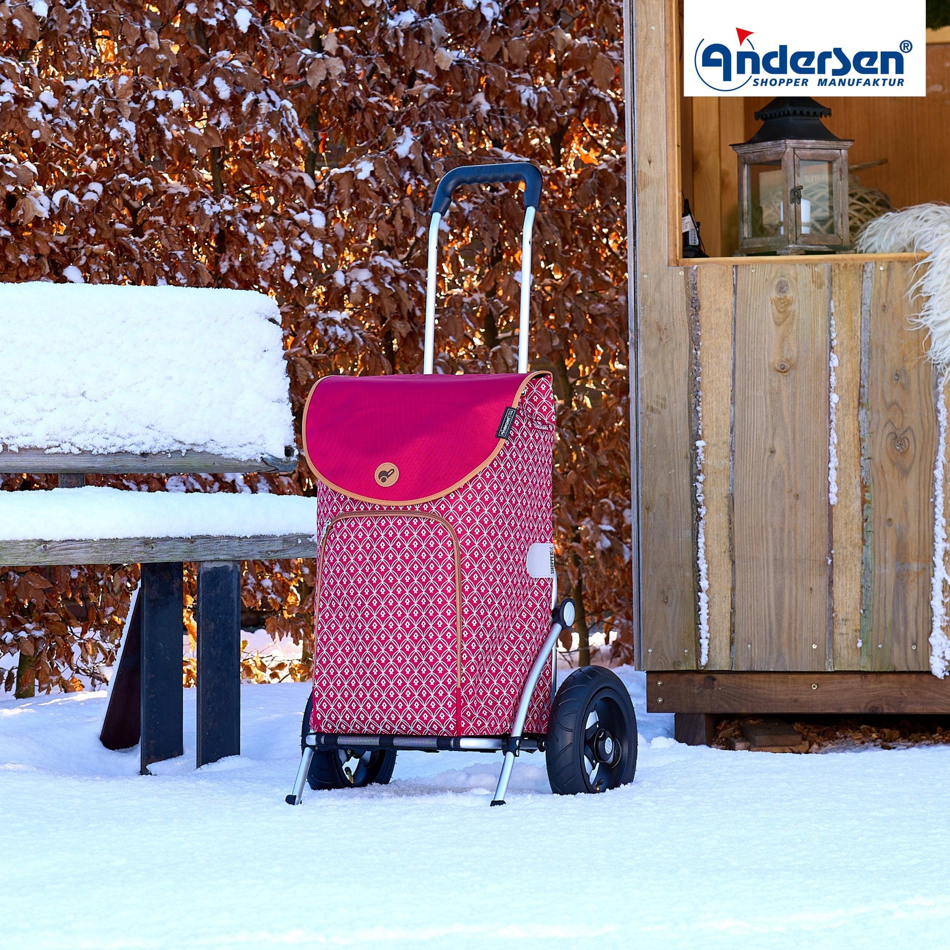 Andersen Shopper Manufaktur-Royal Shopper (Luft-Kugellagerrad 25 cm) Famke rot-www.shopping-trolley.ch-bild6