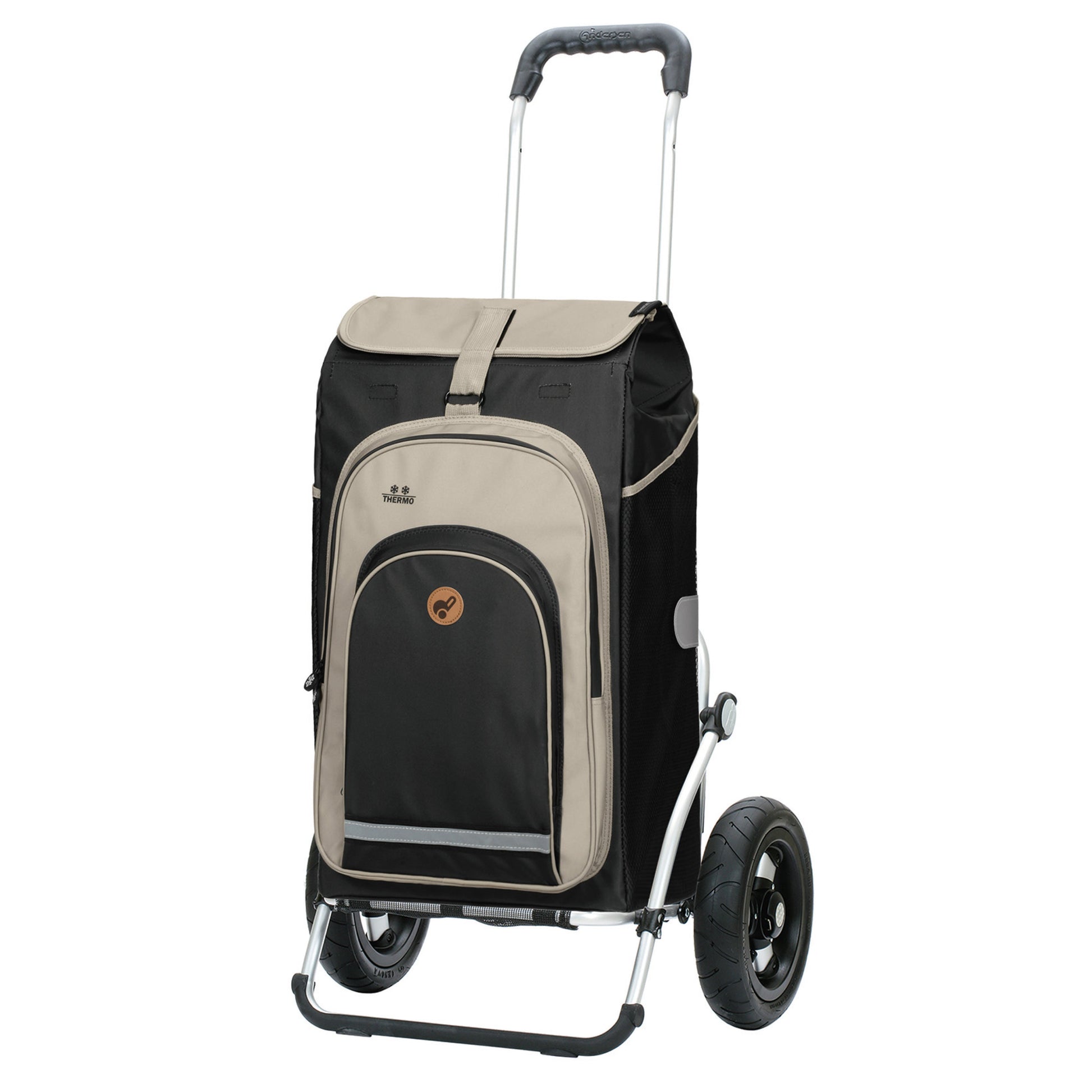 Andersen Shopper Manufaktur-Royal Shopper (Luft-Kugellagerrad 25 cm) Hydro 2.1 schwarz-www.shopping-trolley.ch-bild1