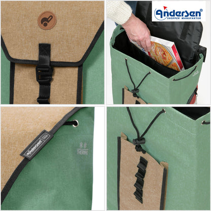 Andersen Shopper Manufaktur-Royal Shopper (Luft-Kugellagerrad 25 cm) Oli.P 2.0 beige-www.shopping-trolley.ch-bild5