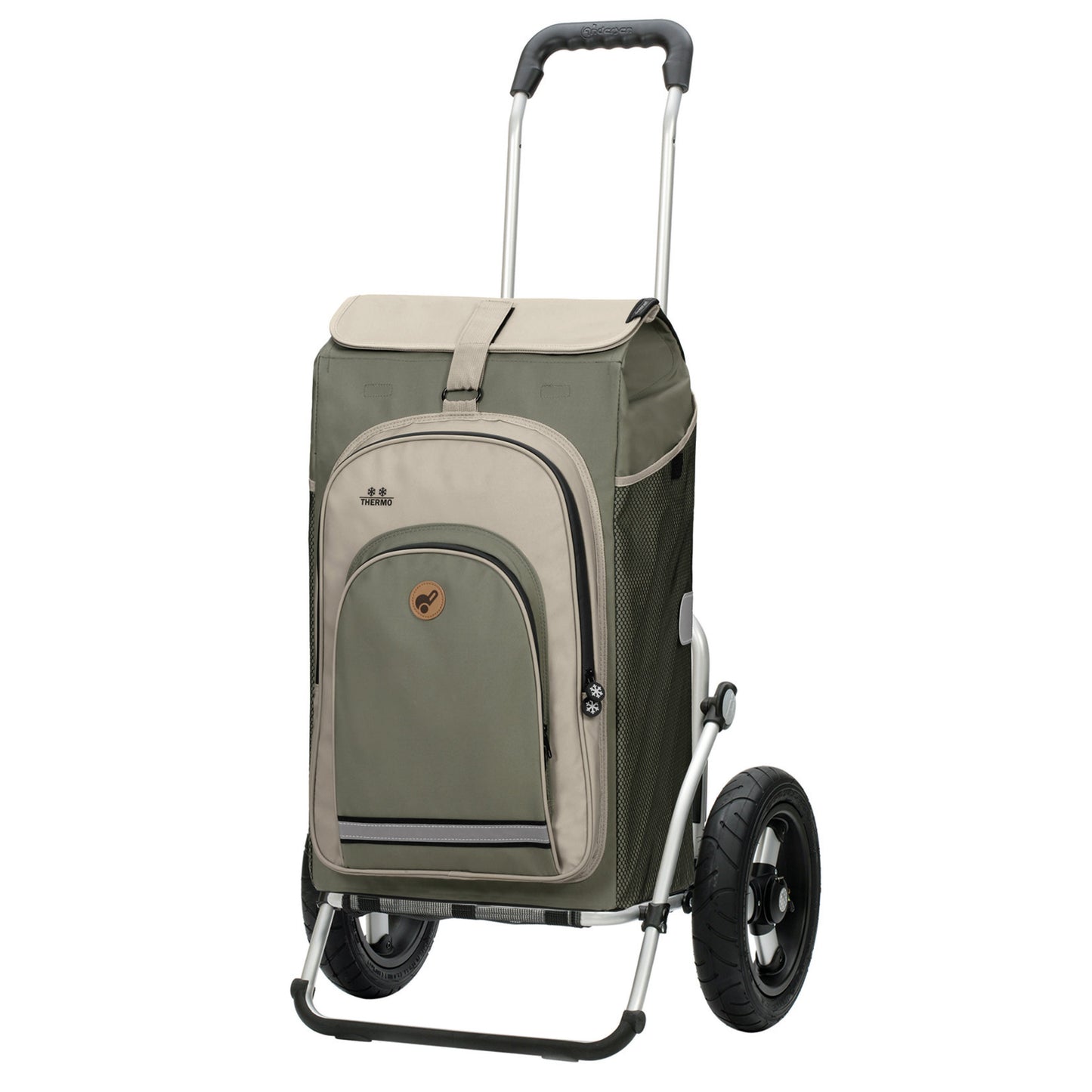 Andersen Shopper Manufaktur-Royal Shopper (Luft-Kugellagerrad 29 cm) Hydro 2.1 grau-www.shopping-trolley.ch-bild1