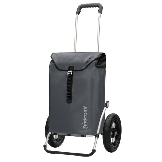 Andersen Shopper Manufaktur-Royal Shopper (Luft-Kugellagerrad 29 cm) Ortlieb anthrazit-www.shopping-trolley.ch-bild1