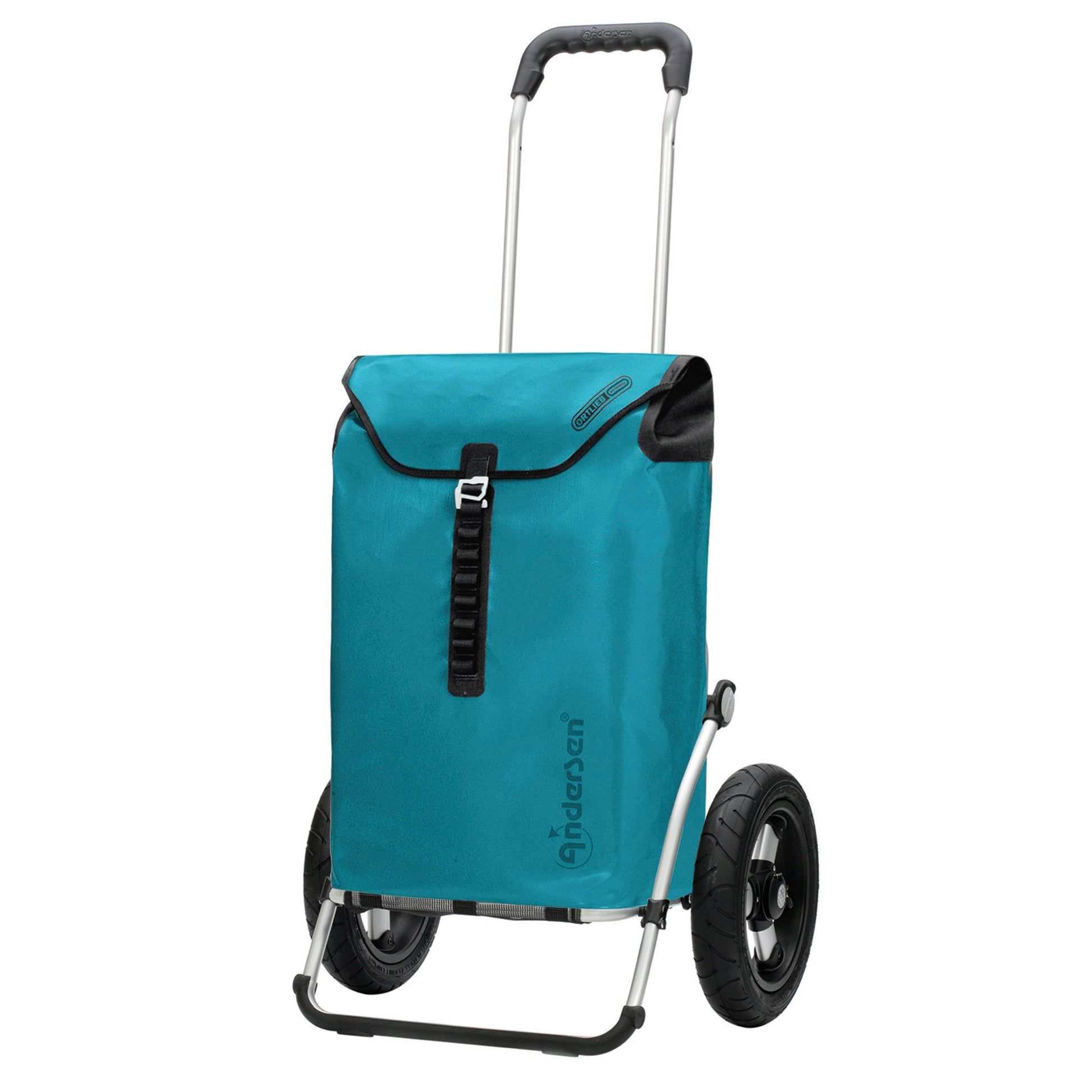 Andersen Shopper Manufaktur-Royal Shopper (Luft-Kugellagerrad 29 cm) Ortlieb petrol-www.shopping-trolley.ch-bild1