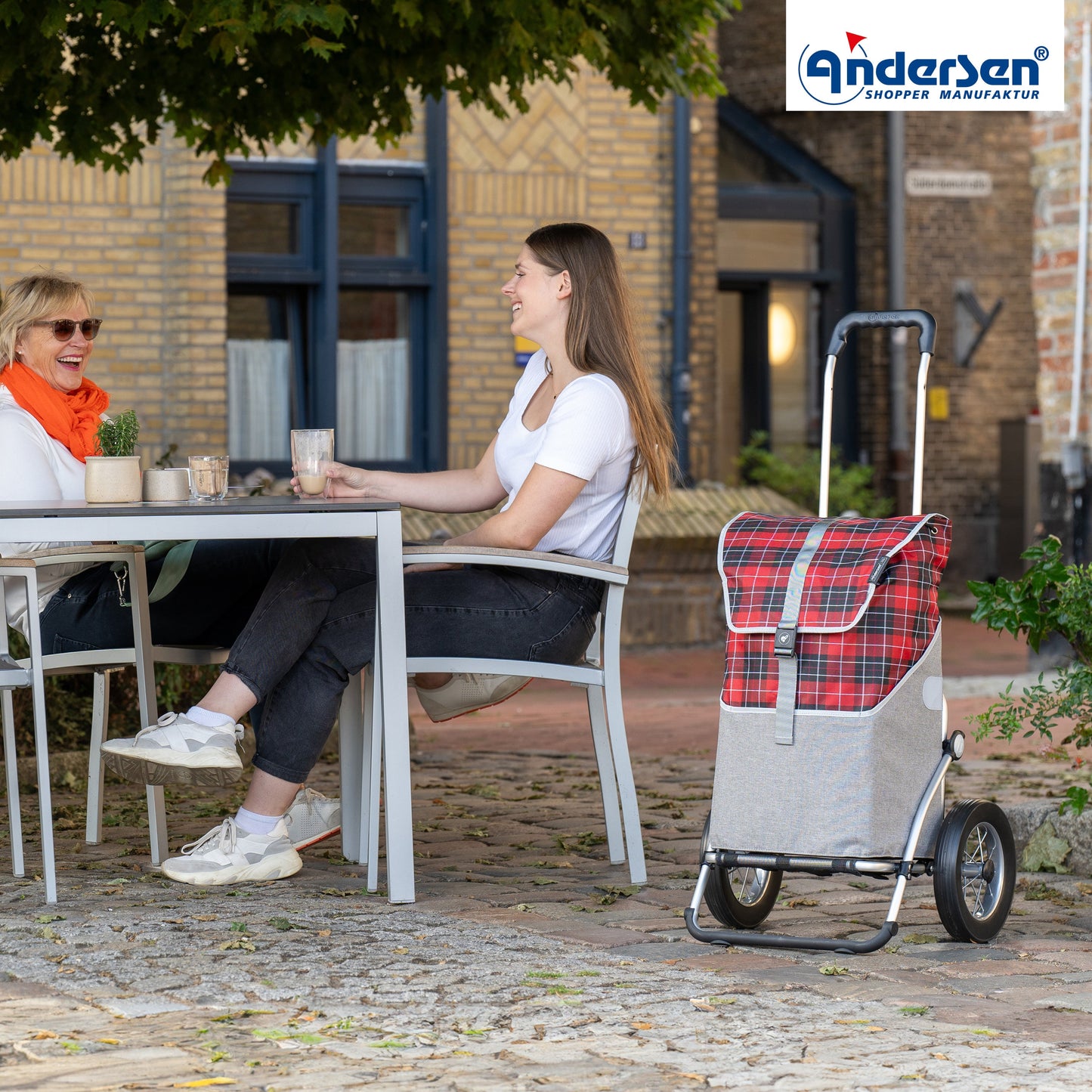 Andersen Shopper Manufaktur-Royal Shopper (Metallspeichenrad 25 cm) Gese rot-www.shopping-trolley.ch-bild6