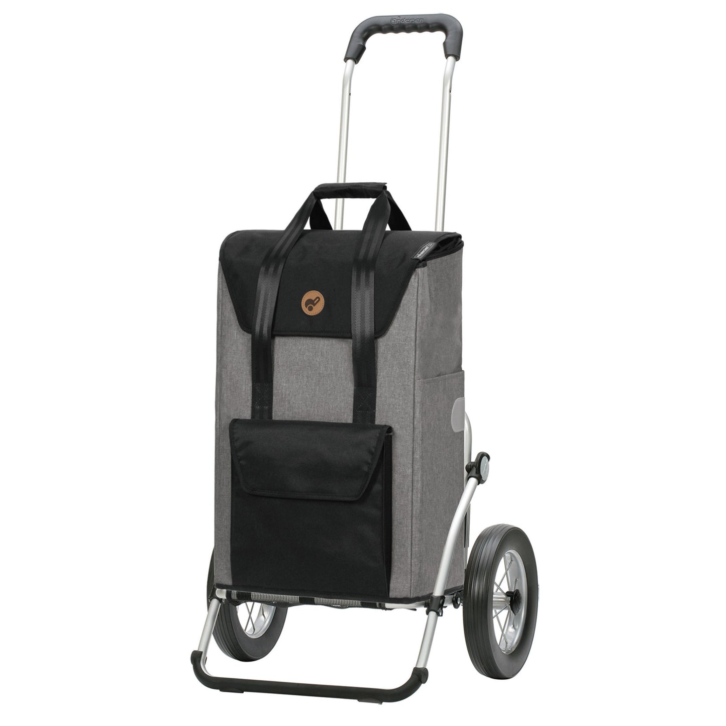 Andersen Shopper Manufaktur-Royal Shopper (Metallspeichenrad 25 cm) Senta 2.0 grau-www.shopping-trolley.ch-bild1