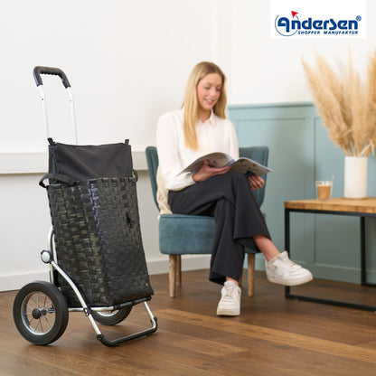 Andersen Shopper Manufaktur-Royal Shopper (Metallspeichenrad 25 cm) Silja black-www.shopping-trolley.ch-bild6