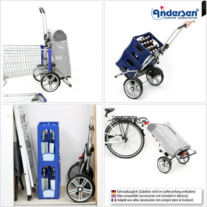 Andersen Shopper Manufaktur-Royal Shopper Plus (Kugellagerrad 25 cm) Lasse blau-www.shopping-trolley.ch-bild4