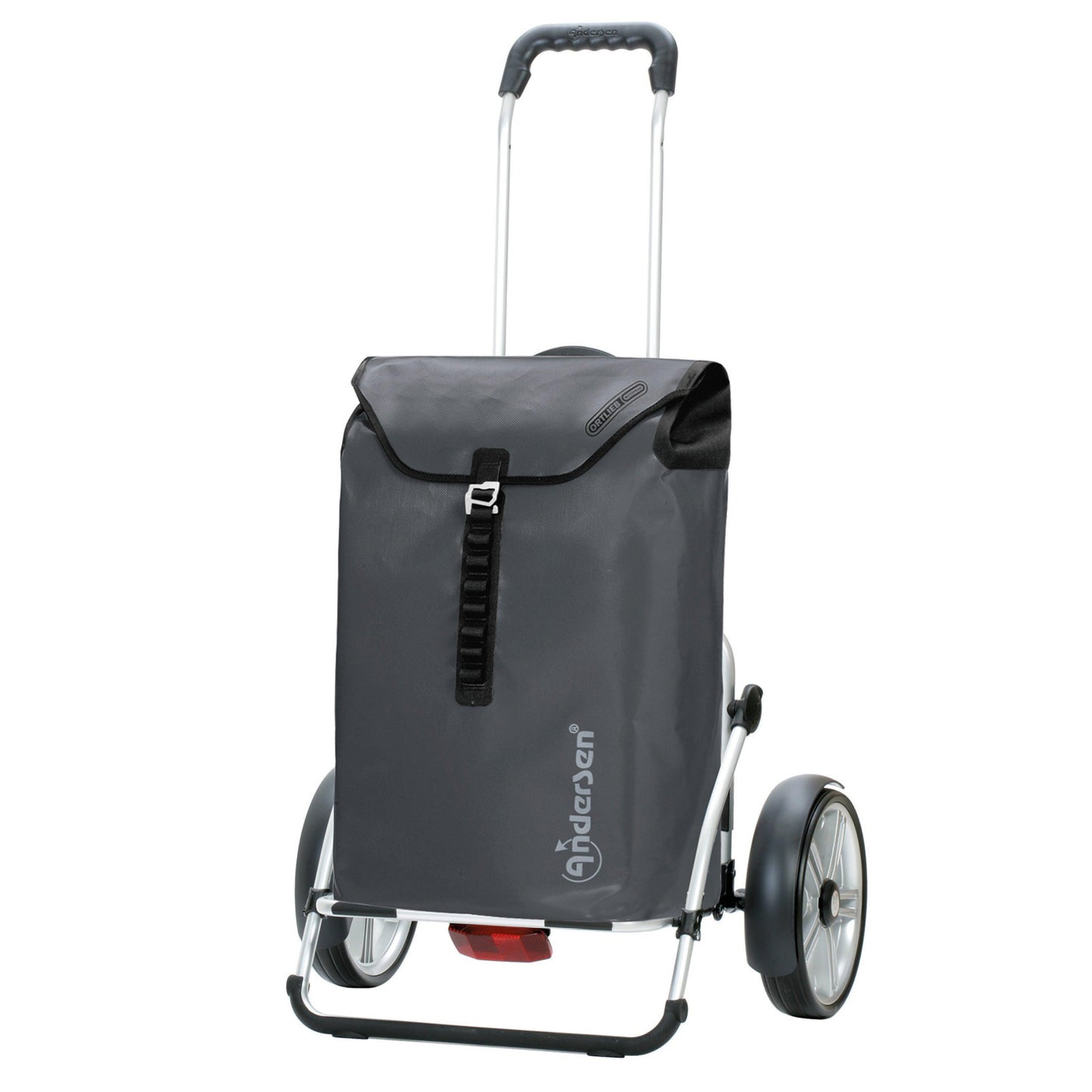 Andersen Shopper Manufaktur-Royal Shopper Plus (Kugellagerrad 25 cm) Ortlieb anthrazit-www.shopping-trolley.ch-bild1