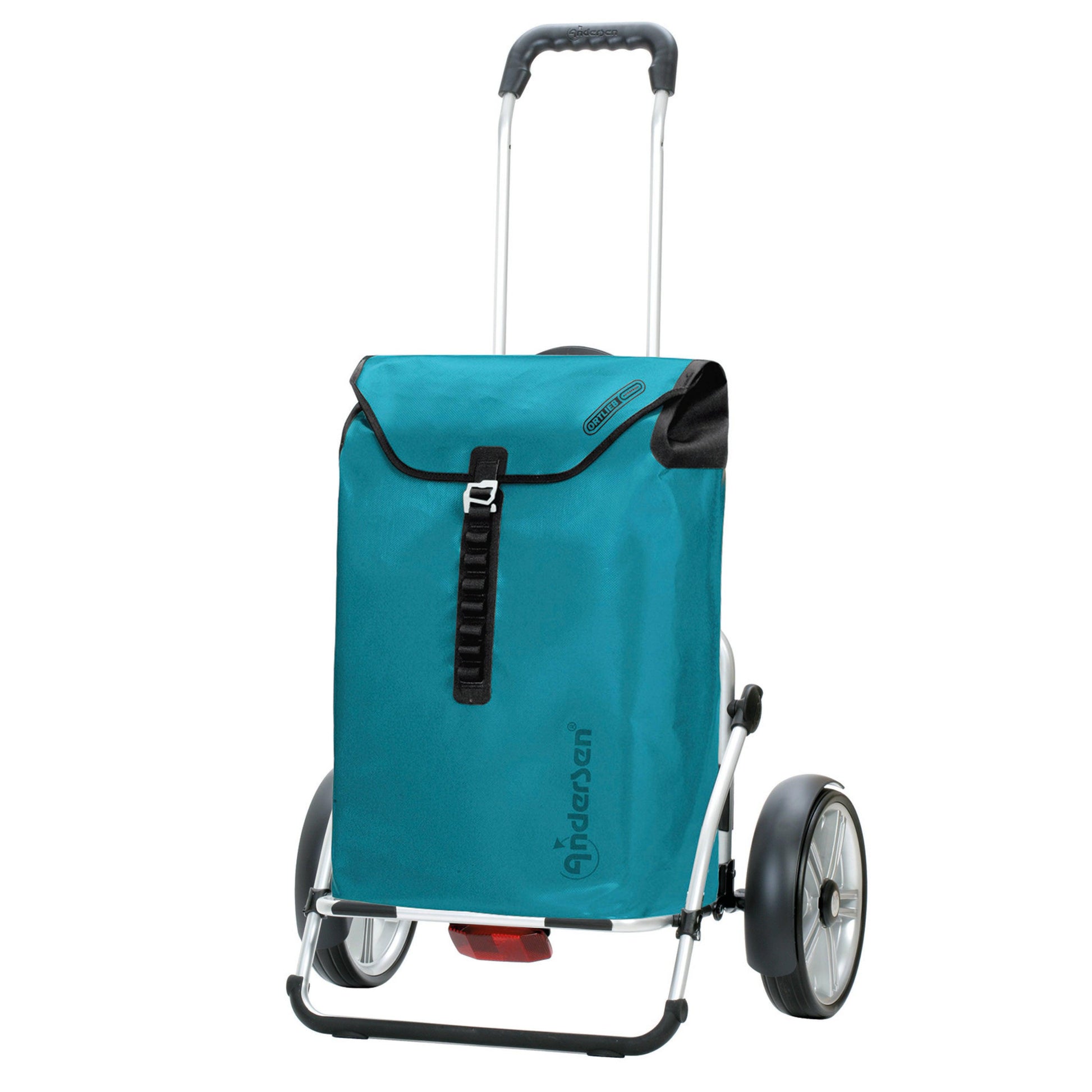 Andersen Shopper Manufaktur-Royal Shopper Plus (Kugellagerrad 25 cm) Ortlieb petrol-www.shopping-trolley.ch-bild1