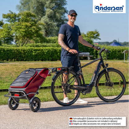 Andersen Shopper Manufaktur-Royal Shopper Plus (Luft-Kugellagerrad 25 cm) Fado 2.1 rot-www.shopping-trolley.ch-bild6