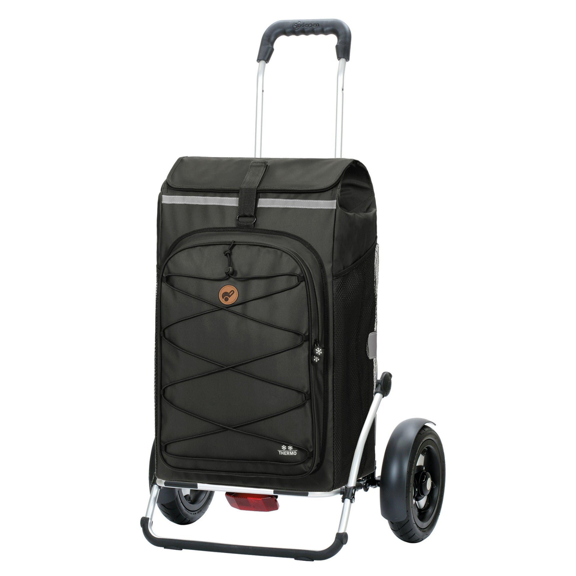 Andersen Shopper Manufaktur-Royal Shopper Plus (Luft-Kugellagerrad 25 cm) Fado 2.1 schwarz-www.shopping-trolley.ch-bild1