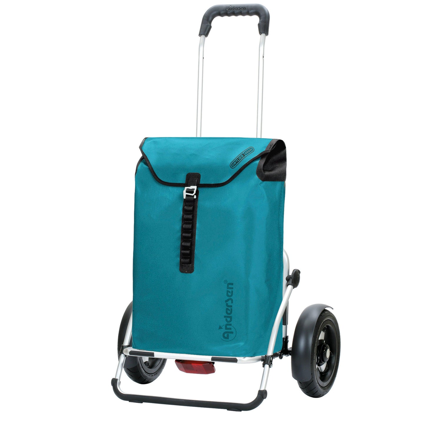 Andersen Shopper Manufaktur-Royal Shopper Plus (Luft-Kugellagerrad 25 cm) Ortlieb petrol-www.shopping-trolley.ch-bild1