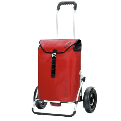 Andersen Shopper Manufaktur-Royal Shopper Plus (Luft-Kugellagerrad 25 cm) Ortlieb rot-www.shopping-trolley.ch-bild1