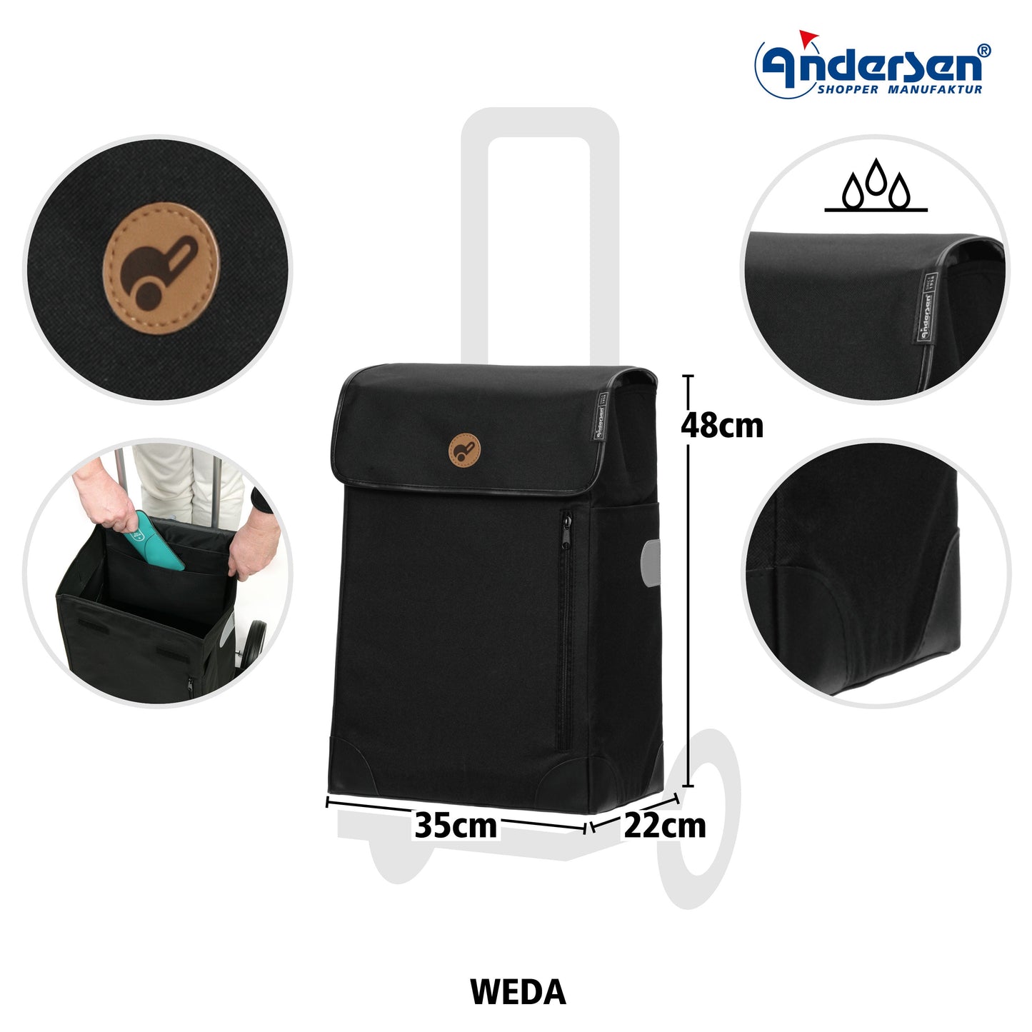 Andersen Shopper Manufaktur-Scala Shopper Weda schwarz-www.shopping-trolley.ch-bild3